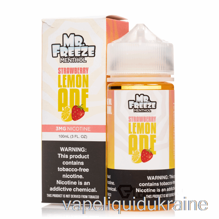 Vape Liquid Ukraine Strawberry Lemonade - Mr Freeze - 100mL 0mg